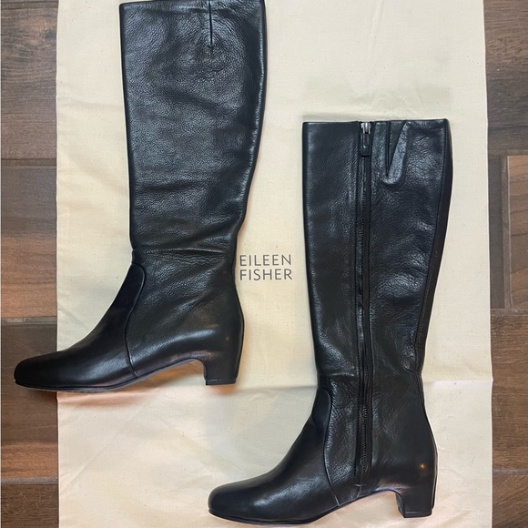 Eileen Fisher Leather Boots - Picture 7 of 8